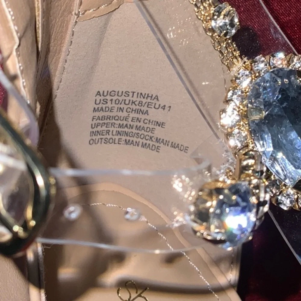 🛍Bundle sale🛍Embellished Wedge gladiator sandals nwot 10 - Picture 5 of 8